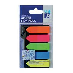 Закладки самоклеящиеся Double A AFI100822-EN 12*42мм, 5 цветов*25 листов, пластик