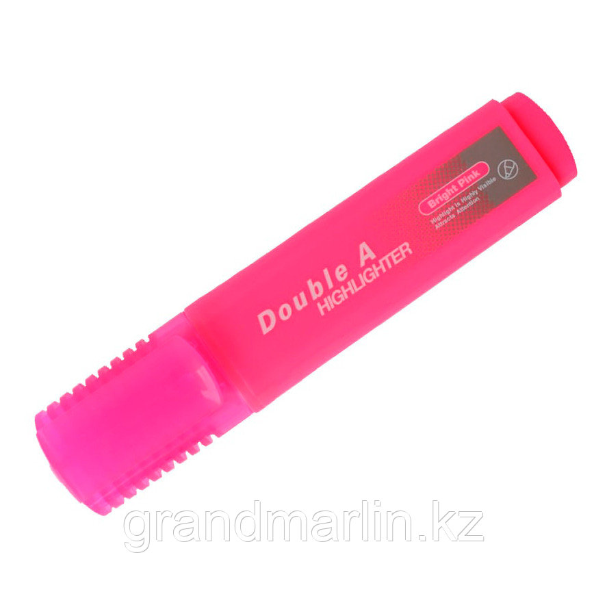 Маркер текстовый Double A DHL-220-BP-EN 2-5мм, розовый неон, скошенный наконечник - фото 1 - id-p107464936