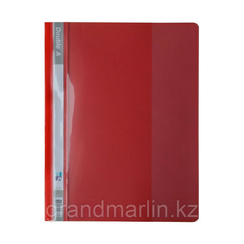 Папка-скоросшиватель пластиковая Double A RF15054-EN, 220мкр с карманом, красный