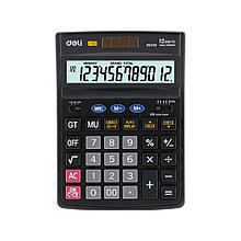 Калькулятор настольный Deli "39203" 12 разрядный, 198х142х41 мм, черный