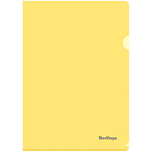 Папка-уголок Berlingo А4, 180мкм, прозрачная желтый AGp_04105
