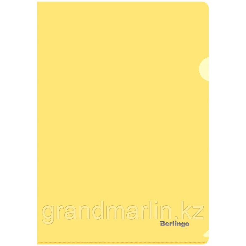Папка-уголок Berlingo А4, 180мкм, прозрачная желтый AGp_04105 - фото 1 - id-p107410701