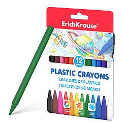 Пластиковые мелки ErichKrause® 12 цветов