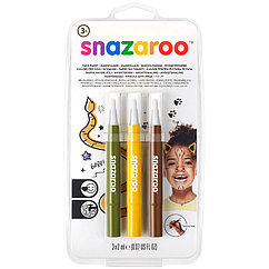 Набор ручек для аквагрима "Джунгли", 03цв., зеленый, желтый, коричневый