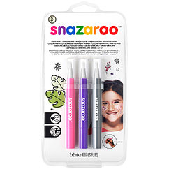 Набор ручек для аквагрима "Фантазия", 03цв., розовый, фиолетовый, серебряный