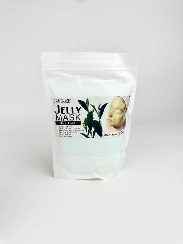 Маска альгинатная JELLY MASK, 500гр Чайное дерево (в пакетике) - фото 1 - id-p108653808