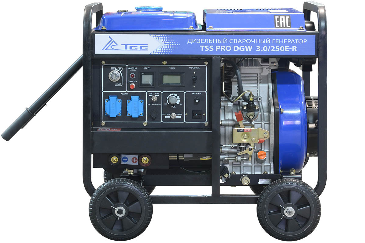 Дизельный сварочный генератор TSS PRO DGW 3.0/250E-R - фото 3 - id-p101155272