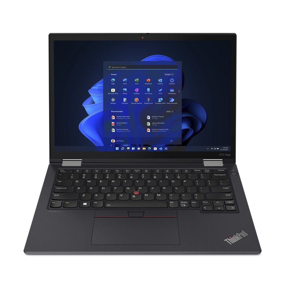 Ноутбук Lenovo ThinkPad X13 Yoga 13.3"wuxga/Core i7-1255u/16gb/512gb/Win11 pro (21AW0037RT) - фото 1 - id-p108655814