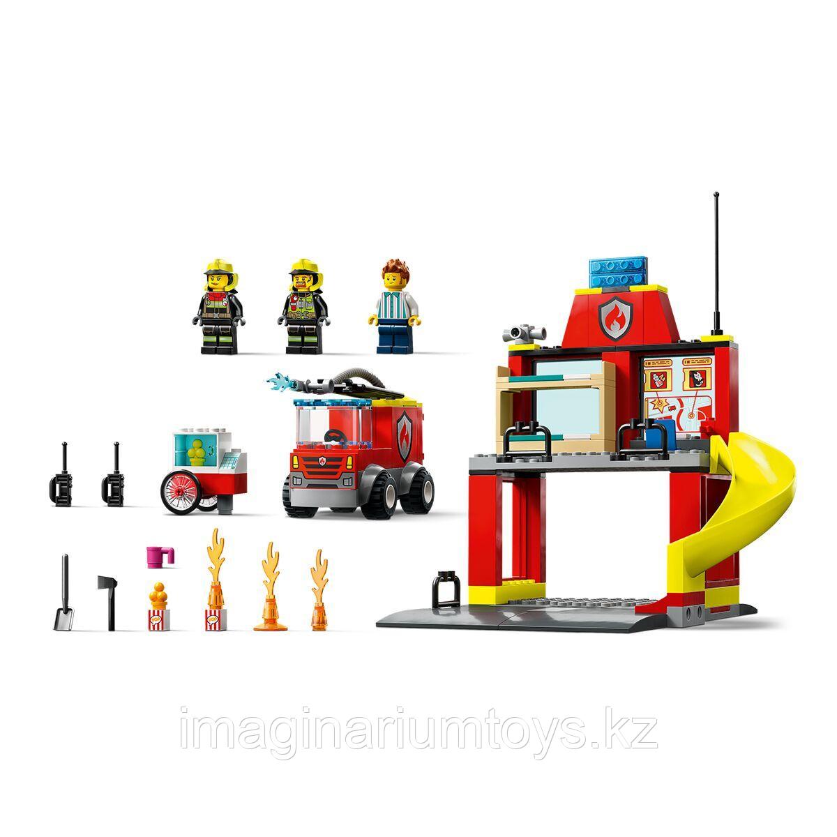 Конструктор LEGO City Пожарная часть и пожарная машина ЛЕГО Город - фото 3 - id-p108655874