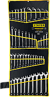 Наборы ключей комбинированных STAYER PROFI , Cr-V, DIN 3113, в чехле серия «PROFESSIONAL»