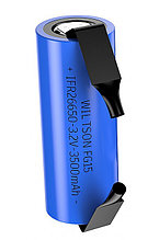 Высокотоковый аккумулятор LiFePO4 26650 3.2V 35A, 3800 мА/ч