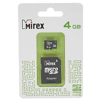 Mirex microSDHC [13613-AD10SD04] флеш (flash) карты (13613-AD10SD04)