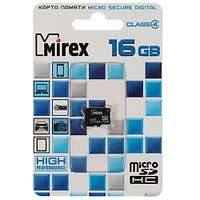 Mirex microSDHC [13612-MCROSD16] флеш (flash) карты (13612-MCROSD16)