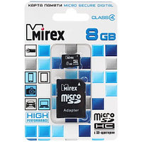 Mirex MicroSDHC [13613-ADTMSD08] флэш (flash) карталар (13613-ADTMSD08)
