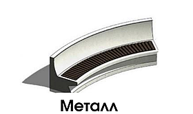 Скамейка Bench 7 из металла cо спинкой, деревянным настилом