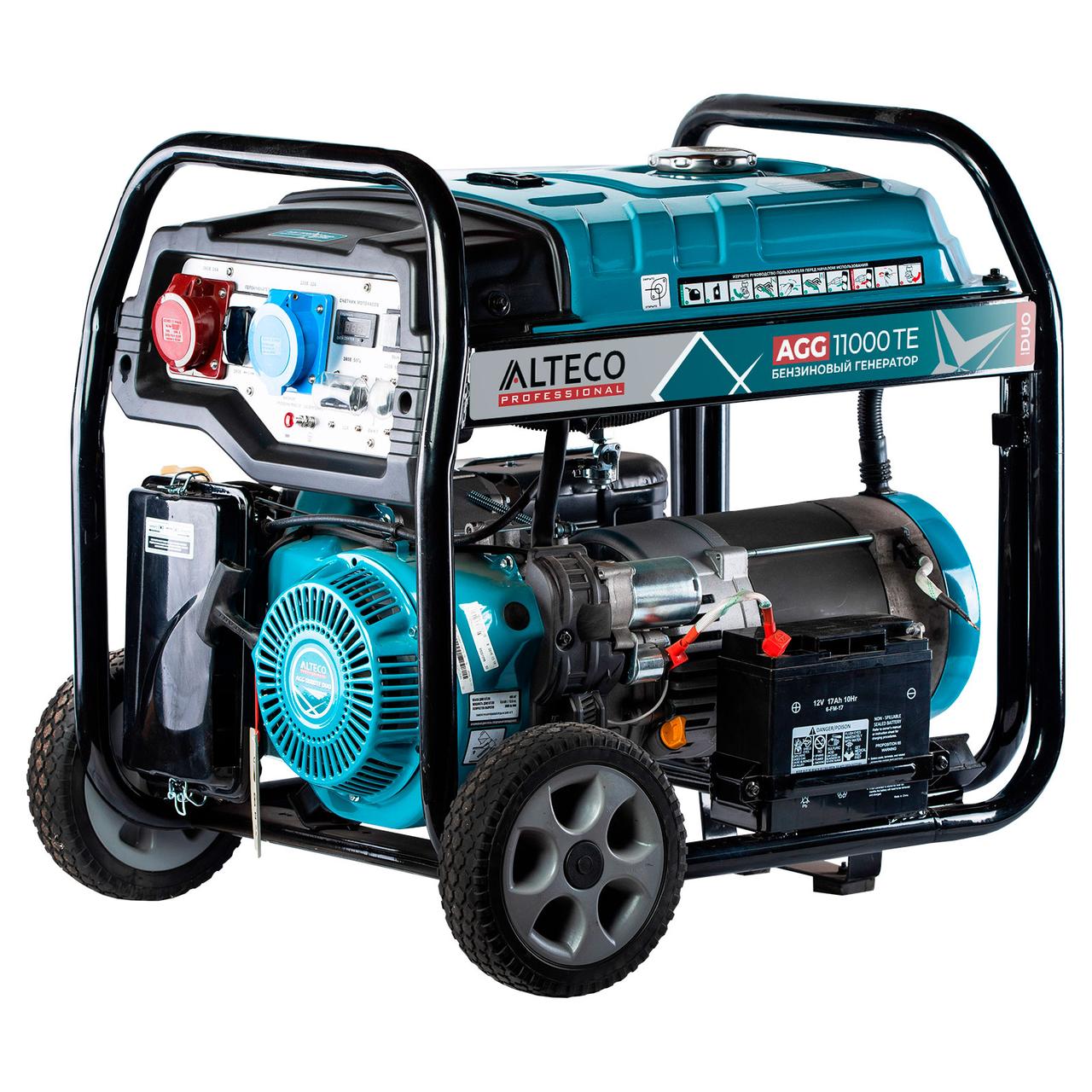 Бензиновый генератор ALTECO AGG 11000 TE DUO 17236 (8.5 кВт, 380 В, ручной/электро, бак 25 л)