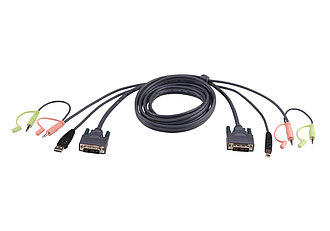 КВМ-кабель с интерфейсами USB, DVI-D Single Link (1.8м)  2L-7D02U ATEN