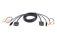 КВМ-кабель с интерфейсами USB, DVI-I Single Link (3м) 2L-7D03UI ATEN