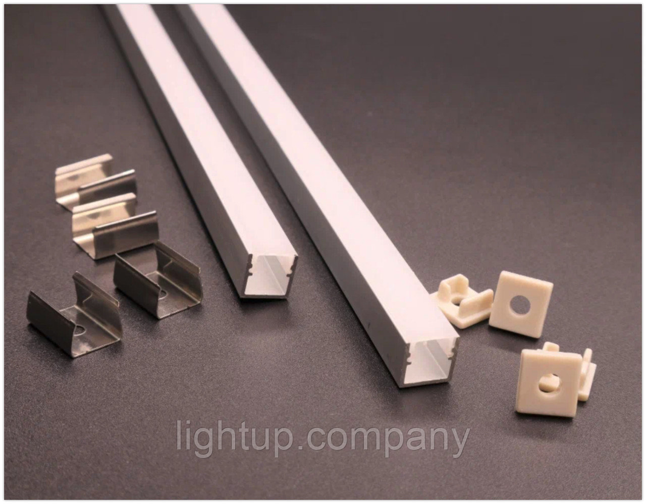 LightUP Алюминиевый профиль для подсветки с рассеивателем 10*13ММ