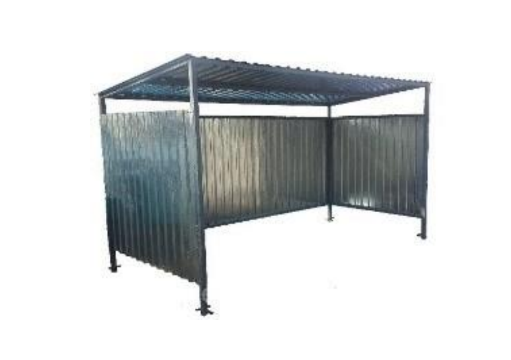 Навес для мусорных контейнеров из профнастила, фото 1