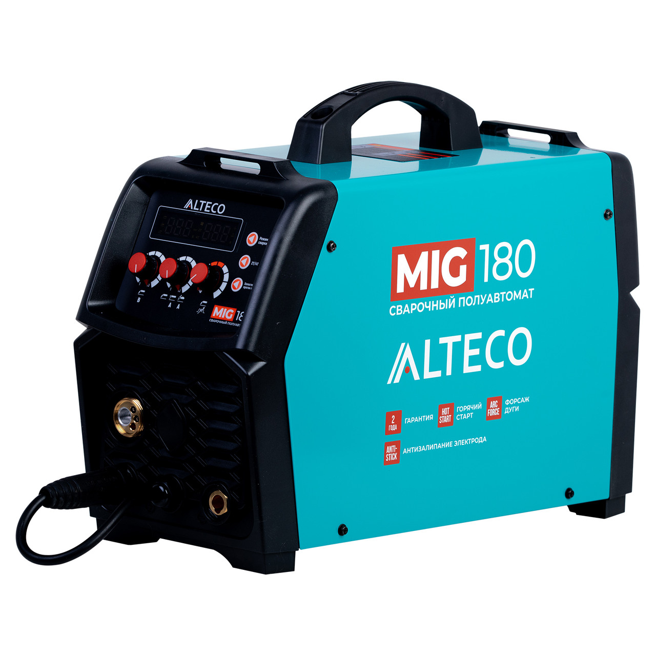 Cварочный аппарат полуавтомат ALTECO MIG 180 40444 (От 50 до 200 А)