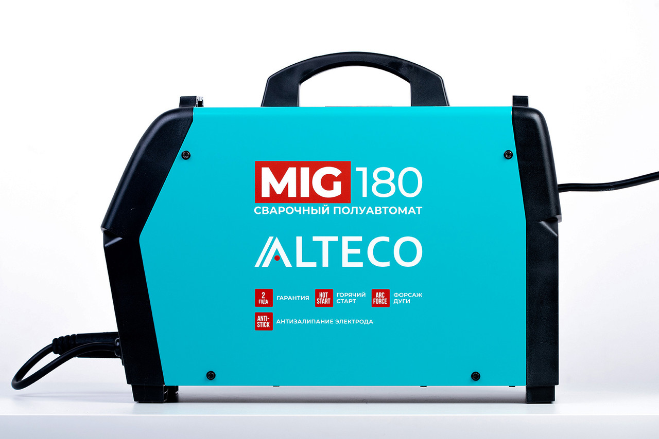 Cварочный аппарат полуавтомат ALTECO MIG 180 40444 (От 50 до 200 А) - фото 3 - id-p108662254