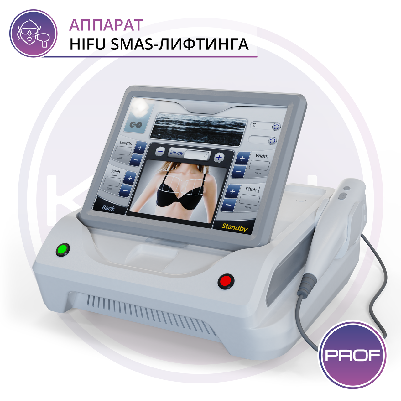 Косметологический аппарат профессиональный для омоложения SMASFOCUS III mini - фото 3 - id-p108662305