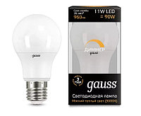 Лампа Gauss A60 11W 220V 3000K диммир. 102502111-D
