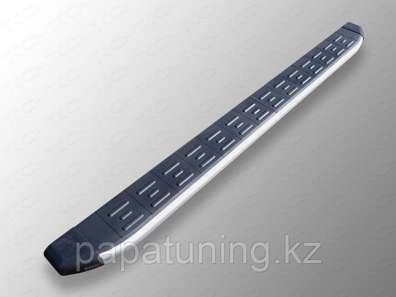 Пороги алюминиевые с пластиковой накладкой 1820 мм ТСС для Kia Sorento Prime 2015-2018 - фото 2 - id-p108131961