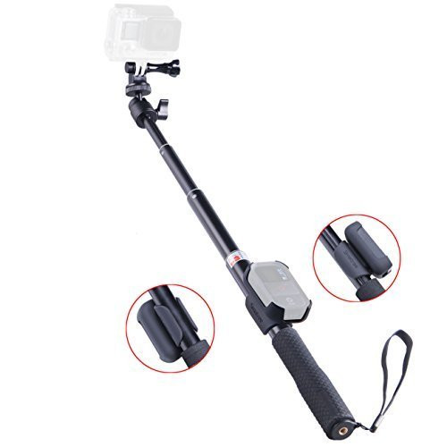 Smatree® SmaPole Q2 компактный аллюминиевый монопод 25-95см для GoPro/S4000 с держателем для пульта