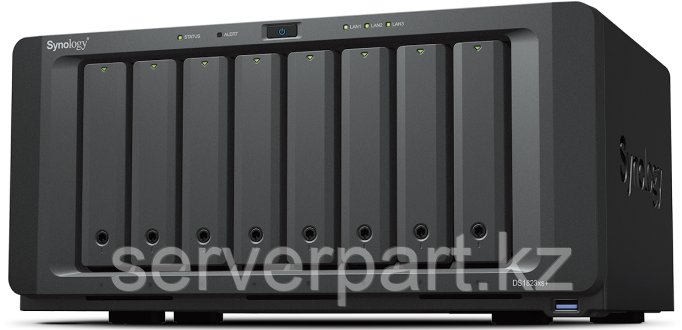 Сетевой накопитель NAS Synology DS1823xs+/8LFF (hs)/RAID 0,1,5,6,JBOD/1x4GB/4xUSB 3.2/4xGbE/2xM.2 NVMe SSD