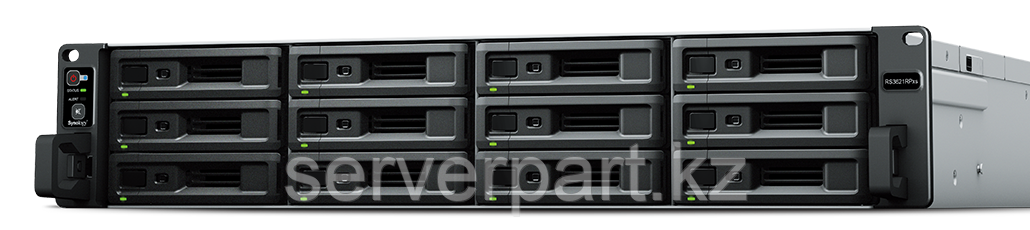 СХД Synology RS3621RPxs (Rack 2U 12LFF)/12LFF (hs)/1x8GB RAM/2xUSB 3.2/4x1GbE/2xGen3 x8/2x500W