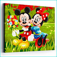 Картина по номерам "Микки и Минни" (Disney) (40х50)