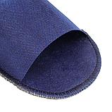 Тапочки одноразовые Стандарт с открытым мысом, 5 мм, синие 1 пара, фото 3