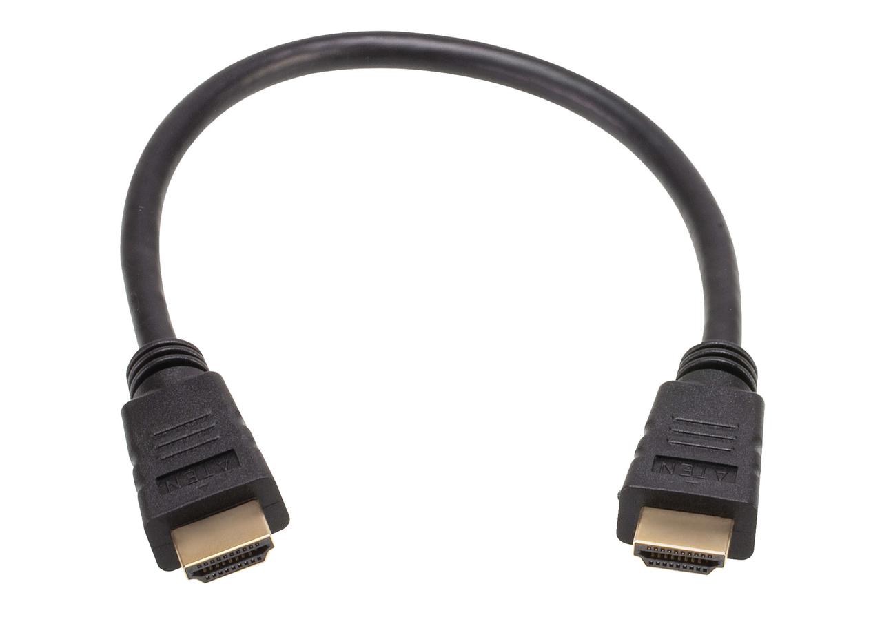 Высокоскоростной кабель True 4K HDMI с поддержкой Ethernet (0.3 м) 2L-7DA3H ATEN - фото 1 - id-p108695347