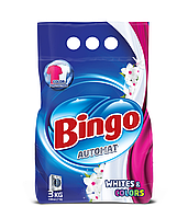 Bingo White & Colors кір жуғыш ұнтағы, 3 кг