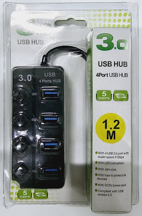 Расширитель USB 4 порта 3.0, HB-504U3, фото 2