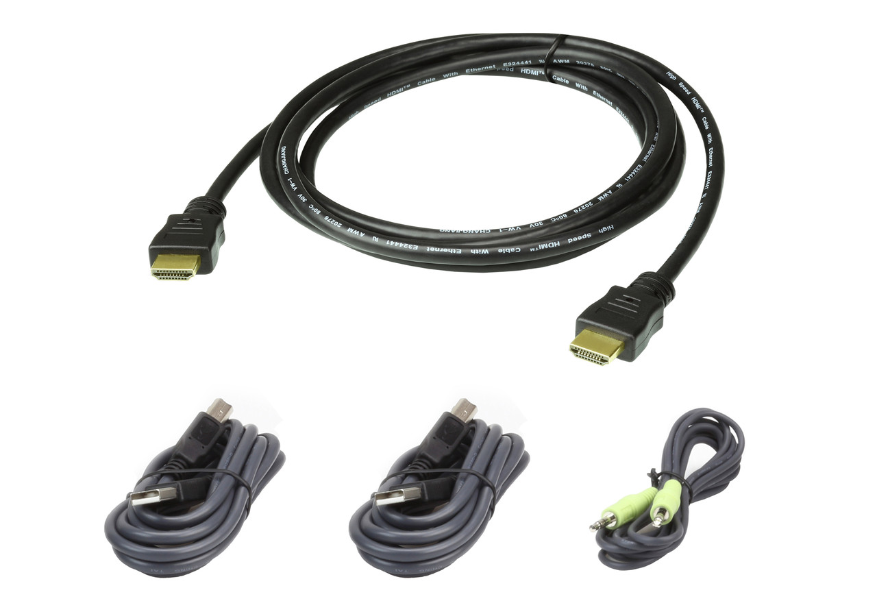 Комплект кабелей USB, HDMI для защищенного KVM-переключателя (1.8м)  2L-7D02UHX4 ATEN