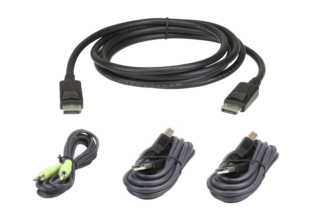 Комплект кабелей USB, DisplayPort для защищенного KVM-переключателя (1.8м)  2L-7D02UDPX4 ATEN