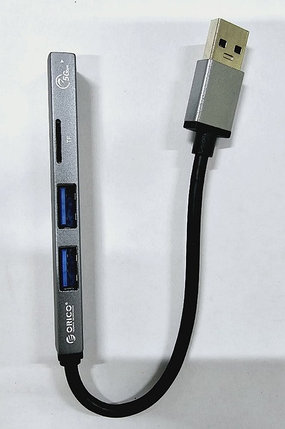 Расширитель USB 4 порта 3.0+Micro TF, Orico, фото 2