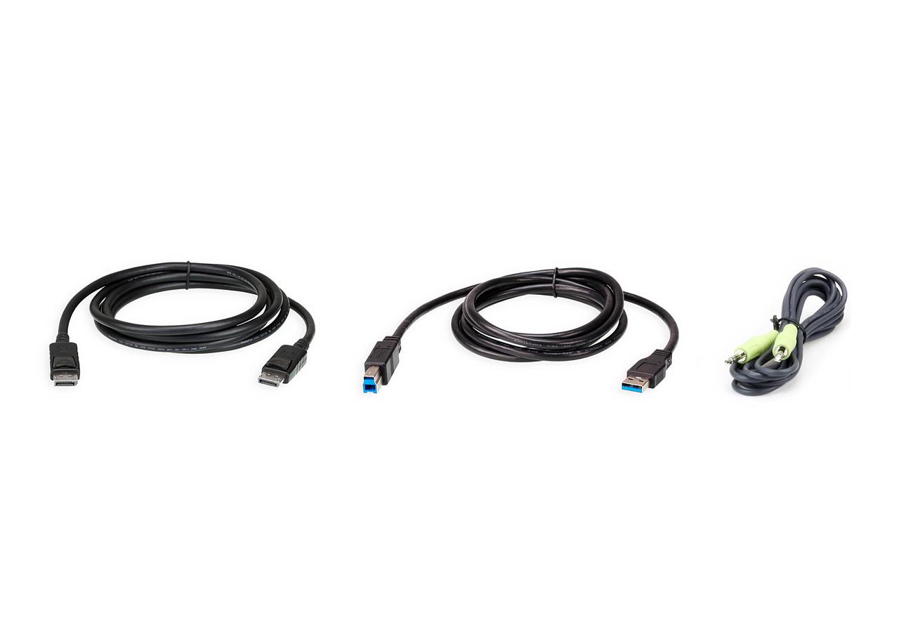 Комплект кабелей USB, DisplayPort для KVM-переключателя (1.8м)  2L-7D02UDPX3 ATEN