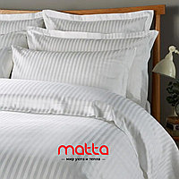 Комплект постельного белья 1.5 Алсу страйп-сатин белый