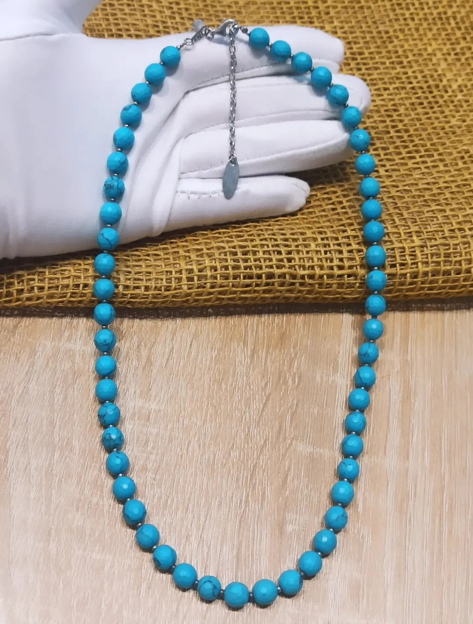 Бусы из бирюзы / 48-54 см ( пр. Абая 141 ), фото 1