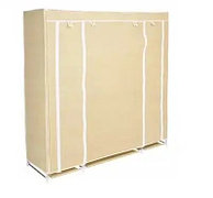 Портативный шкаф-органайзер на 3 секции, бежевый (4632-1)
