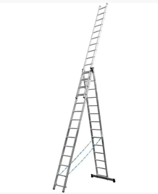 Лестница СИБИН универсальная,трехсекционная со стабилизатором, 14 ступеней (38833-14) - фото 2 - id-p108700433
