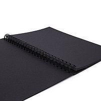 Скетчбук, черная бумага 120 г/м2, 148х210 мм, 32 л., гребень, BRAUBERG ART "CLASSIC", 128952, фото 4