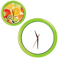 Часы настенные "ПРОМО" разборные ; зеленый яркий, D28,5 см; пластик, Зеленый, -, 22000 18