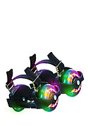 Двухколесные ролики на обувь с подсветкой (4845)