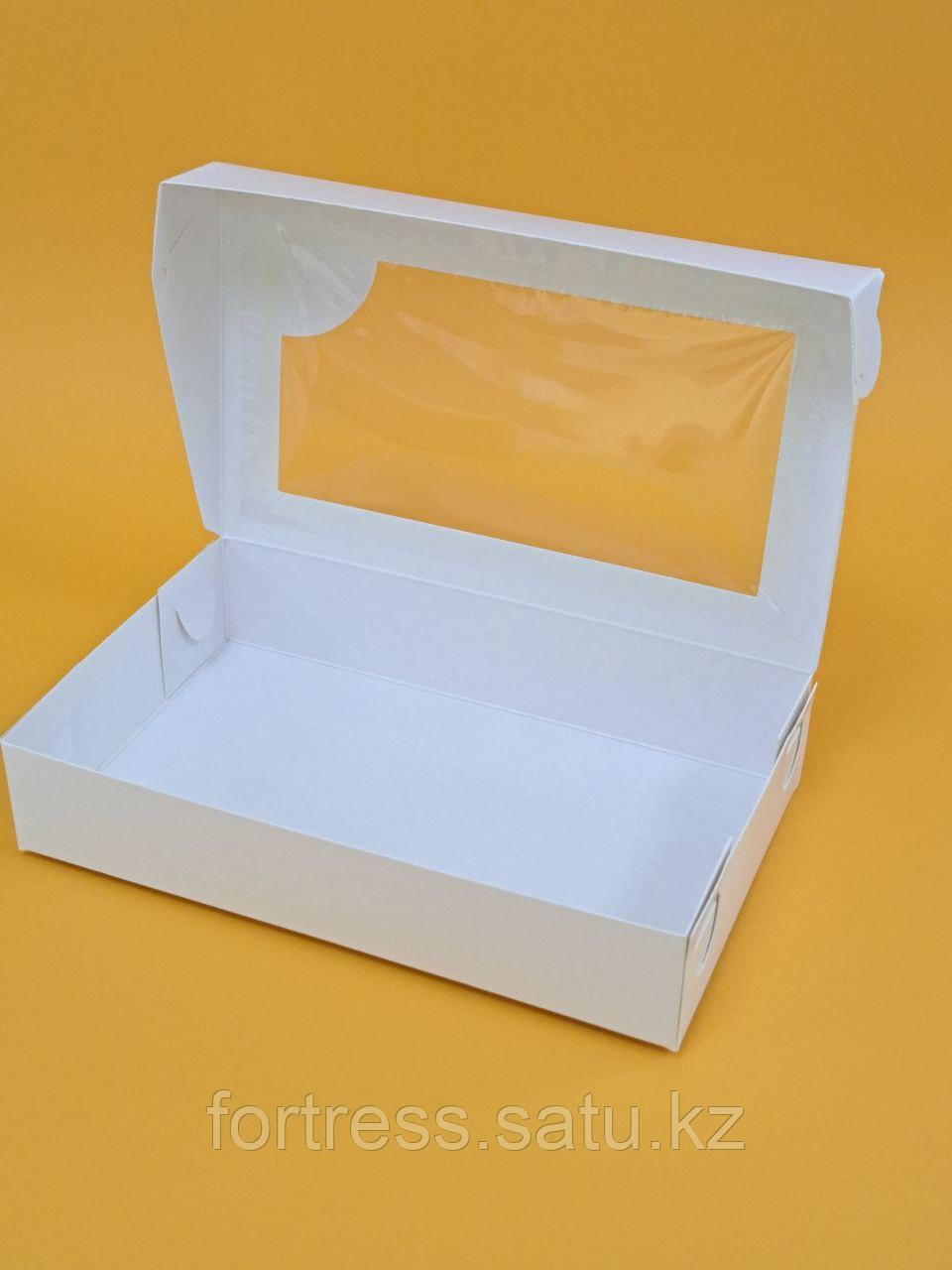 Коробка с окном 20*12*4см белая - фото 2 - id-p72996441