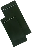 Черный пакет квадропак 150*325+95 мм / 1 кг / 8-шовный с замком zip-lock